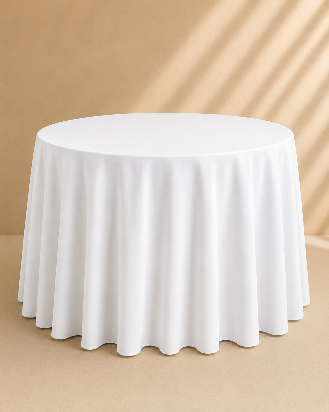 White Round Tablecloth for Hire