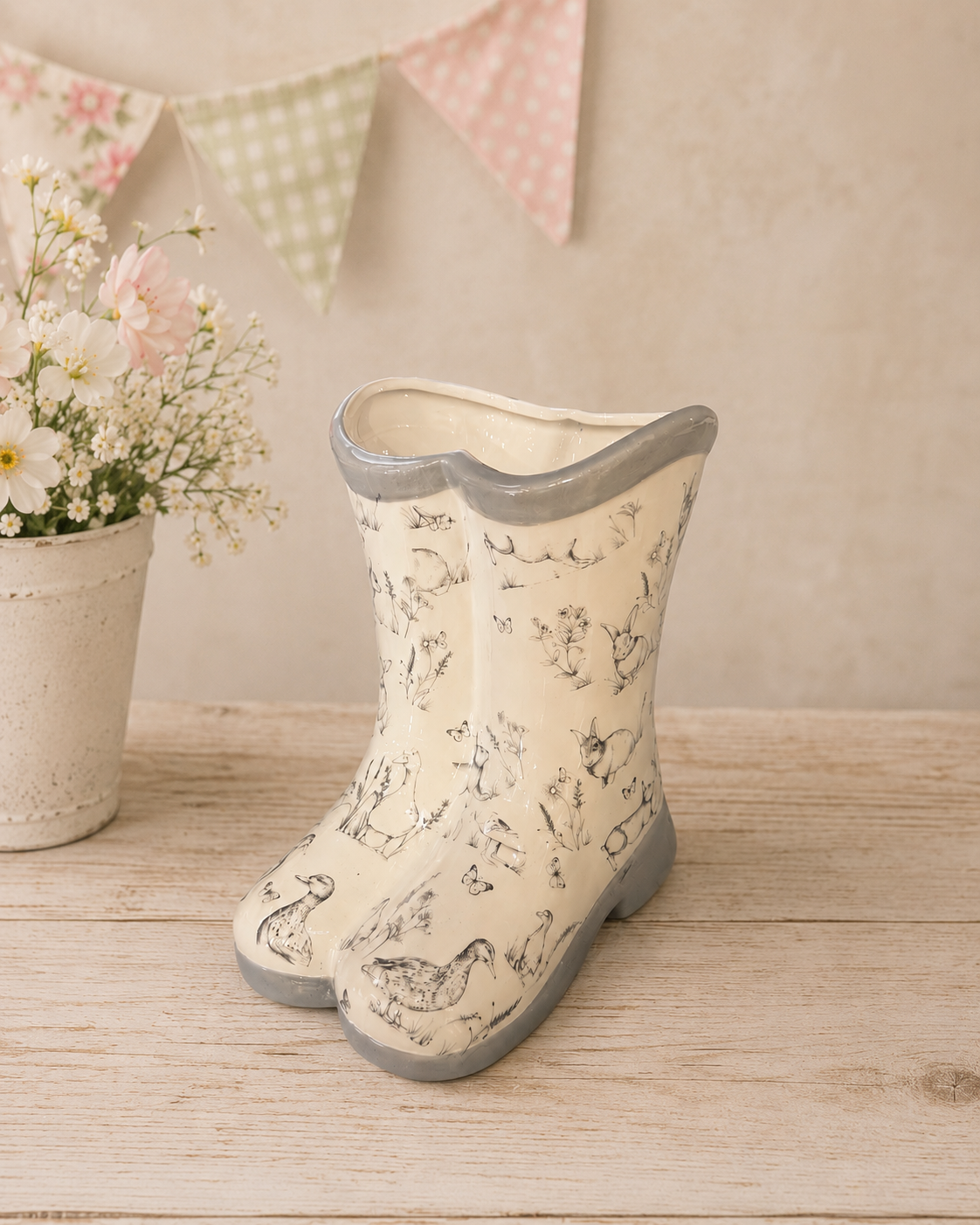 Decorative Wellington Boot Planter for Hire