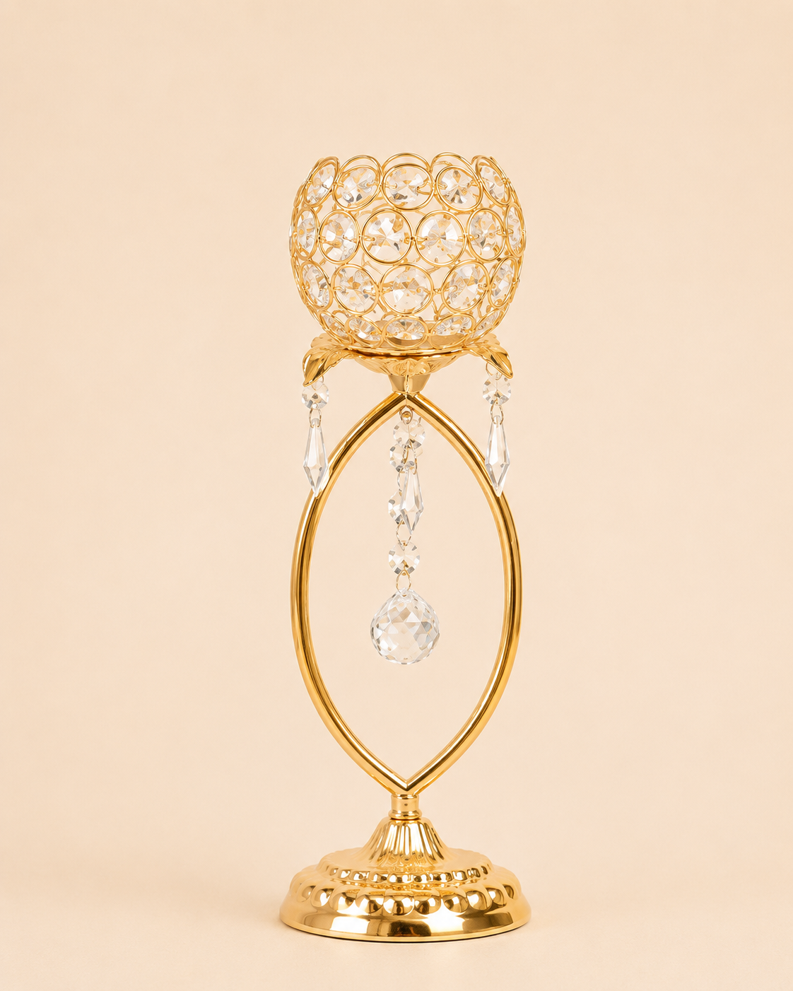 Luxury Crystal Globe Candle Holder for Hire