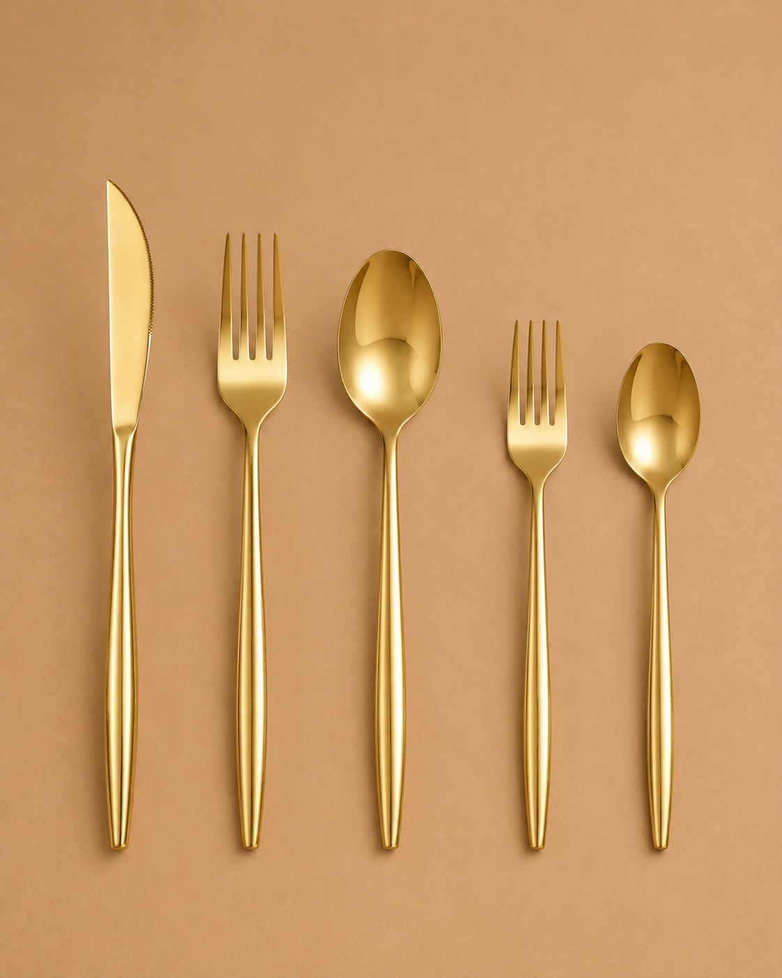 Luxury Gold Cutlery Set for Hire