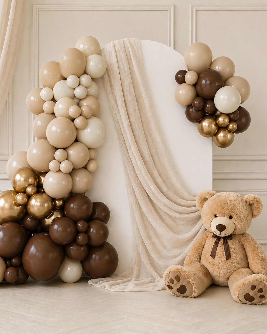 Luxury Teddy Bear Backdrop Setup