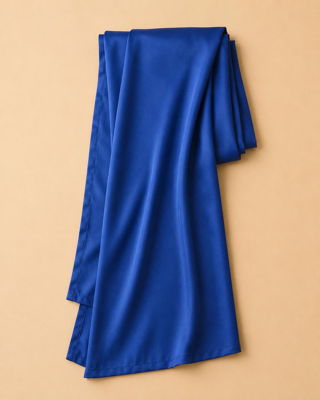 Royal Blue Satin Table Runner for Hire