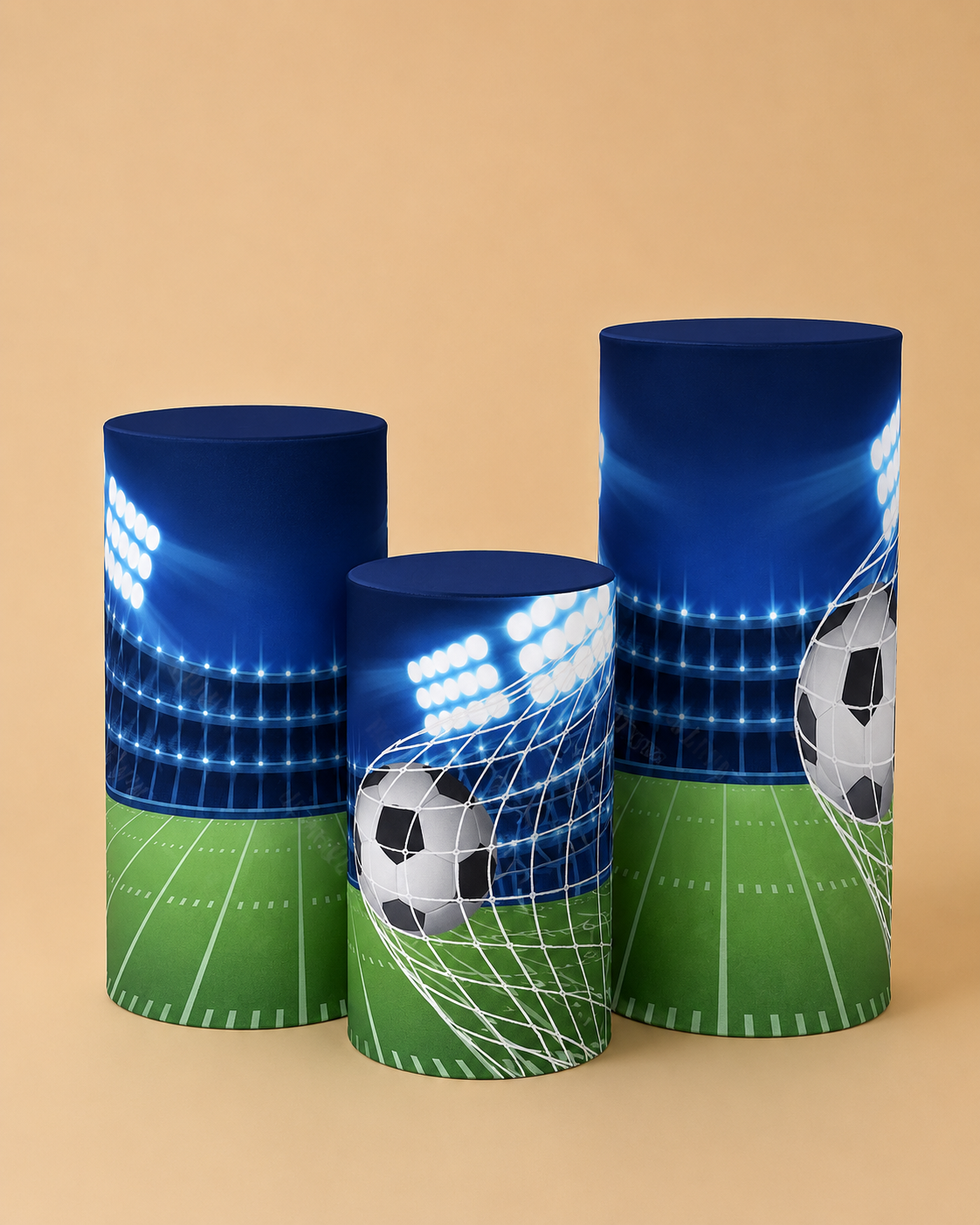 Soccer Goal Plinth Cover Set (Set of 3) for hire