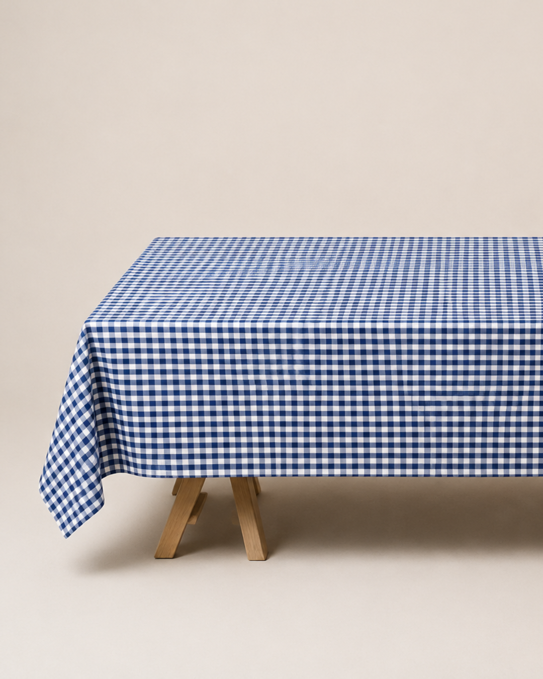 Blue Gingham Tablecloth for Hire