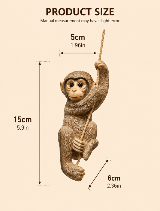 Brown Monkey Hanging Decor for Hire