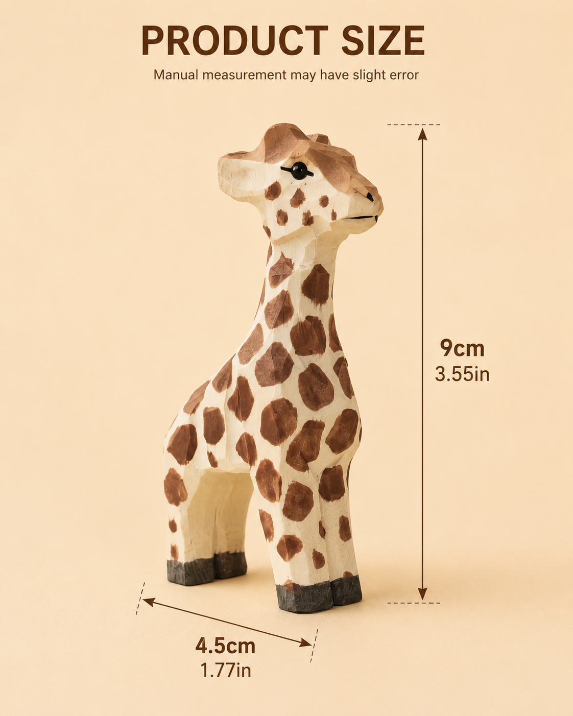 Brown Wooden Giraffe Decor for Hire
