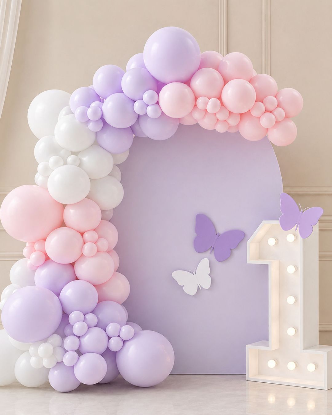 Butterfly Dreams Luxury Backdrop Setup