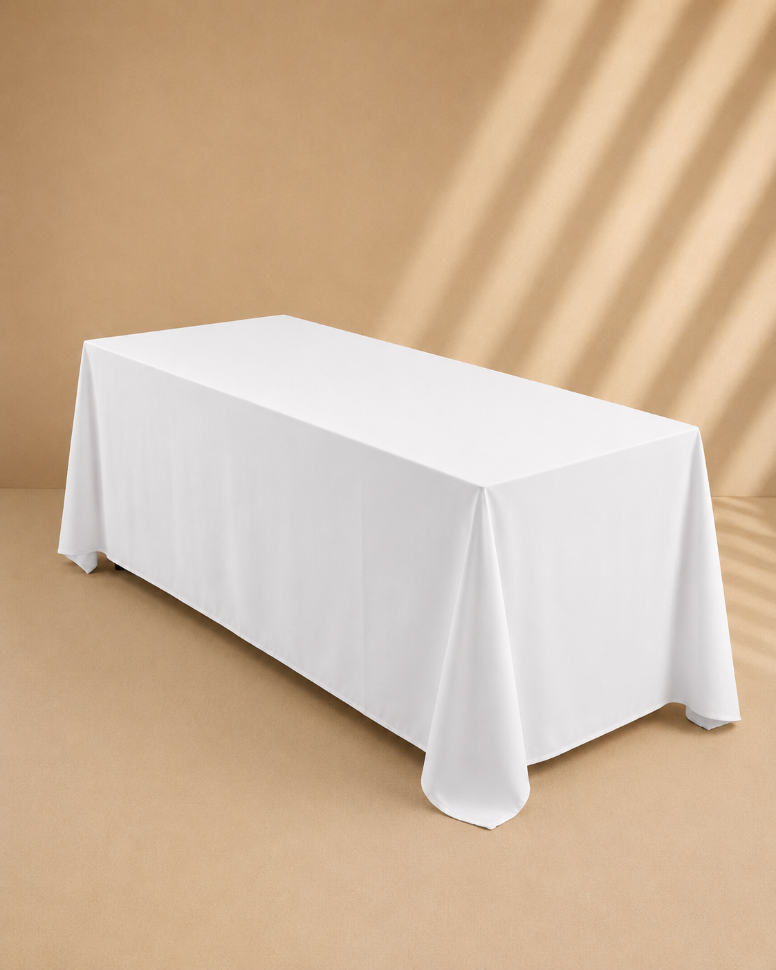 White Rectangular Tablecloth for Hire