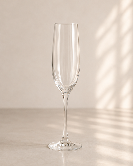 Clear Champagne Flute Glass to Hire