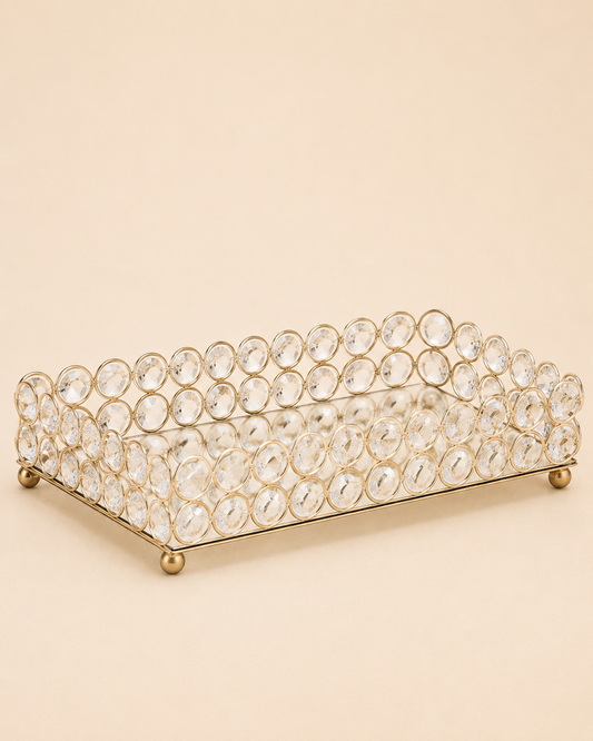 Crystal Gold Display Tray for Hire