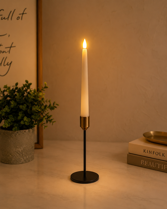 Flameless LED Taper Candle for Hire