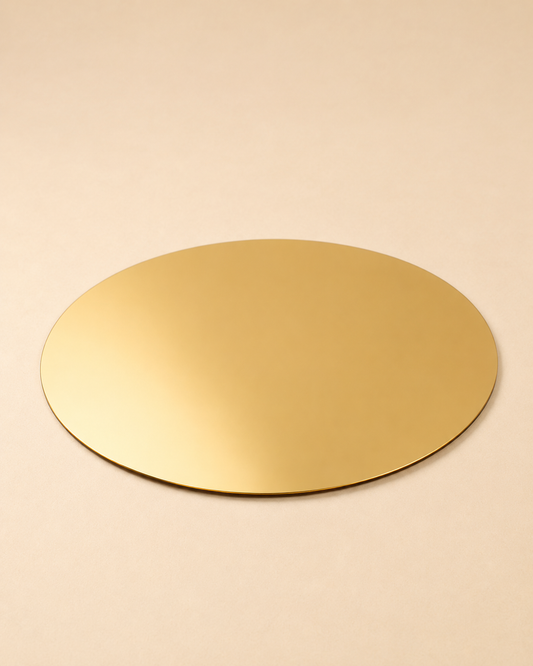 Gold Round Display for Hire