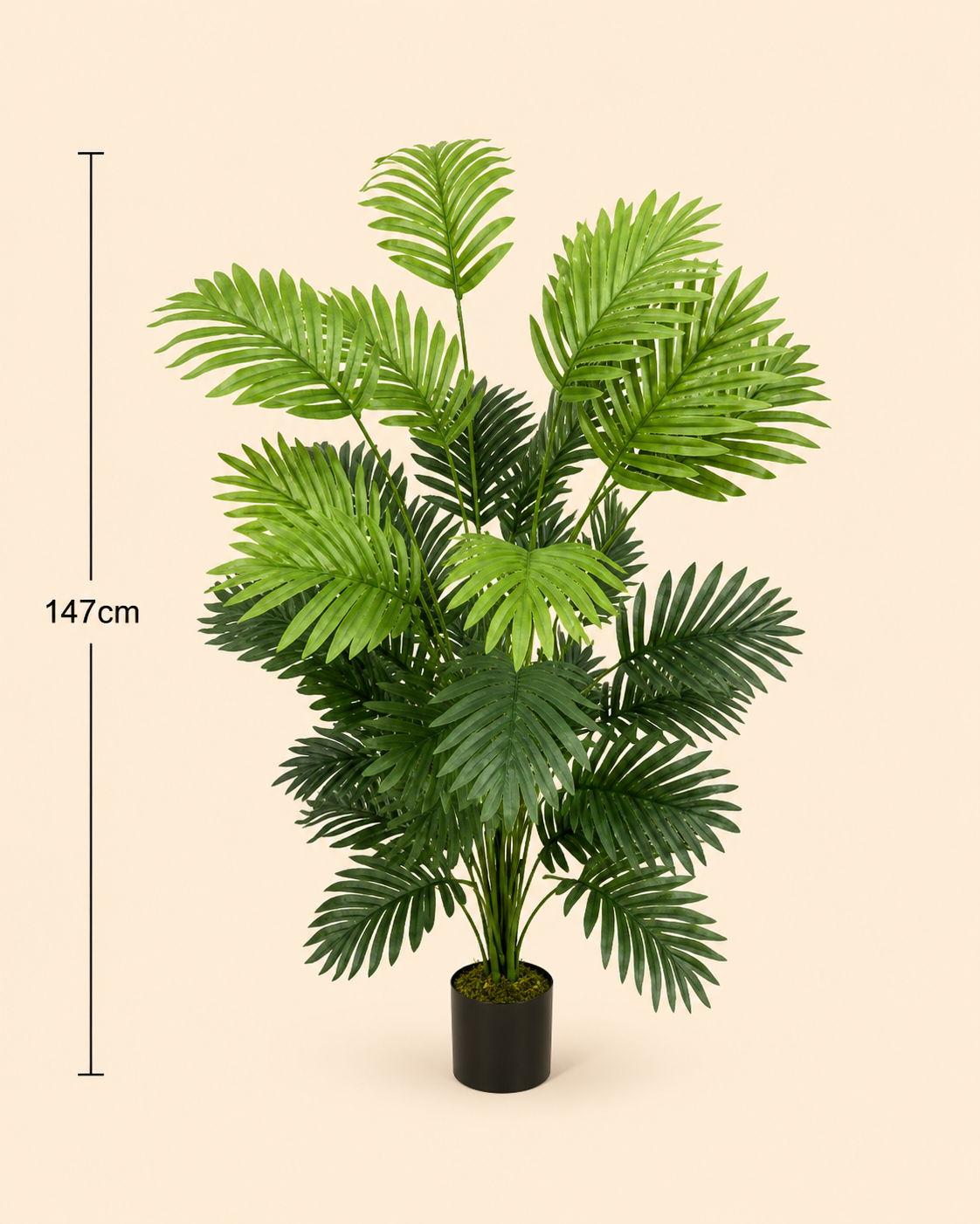 Green Artificial Palm Plant – 147cm for Hire