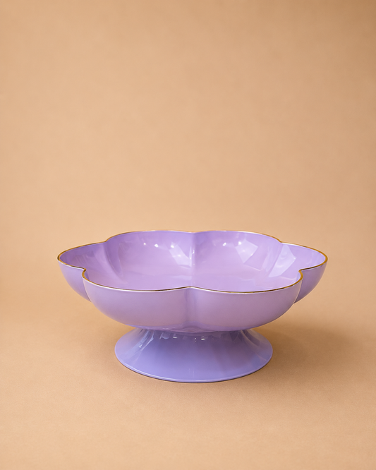 Lavender Flower Pedestal Bowl for Hire