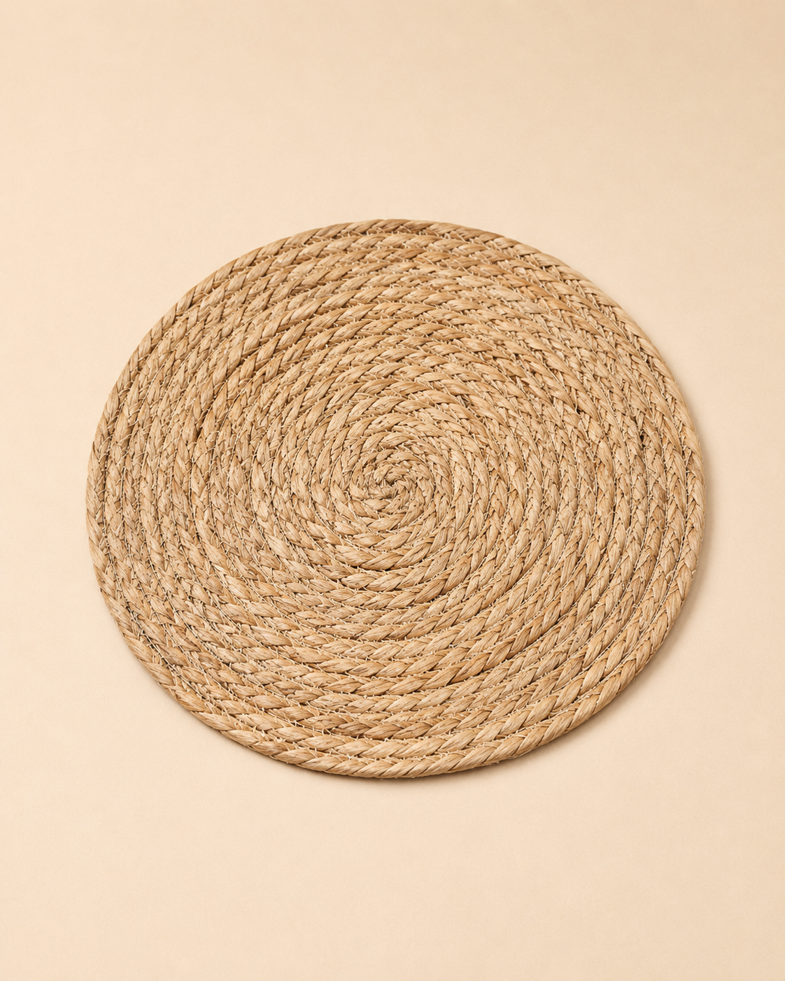 Natural Woven Round Placemat for Hire