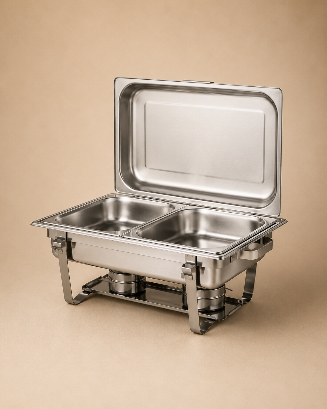 Premium Stainless Steel Double Chafing Dish for Hire
