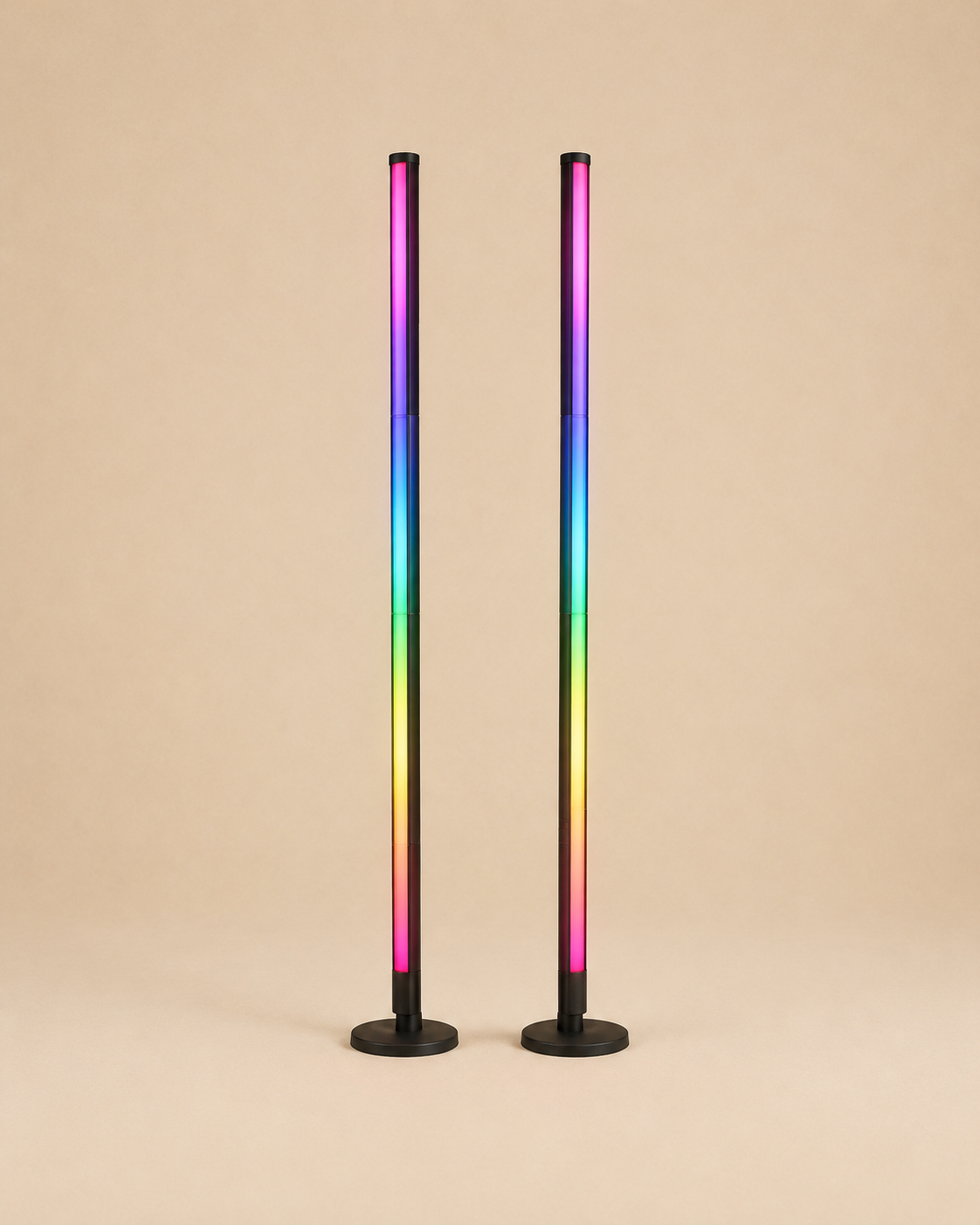 RGB LED Light Stands (Set of 2) to Hire