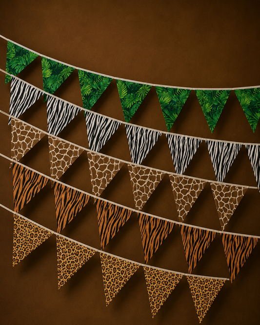 Safari Animal Print Bunting Banner Set to buy
