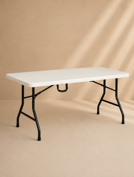 White Fold-Up Trestle Table to Hire