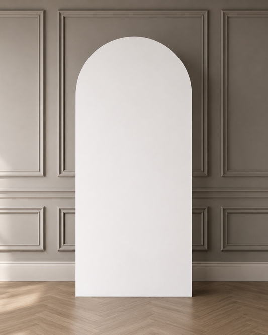 White Arch Backdrop 180cm to Hire