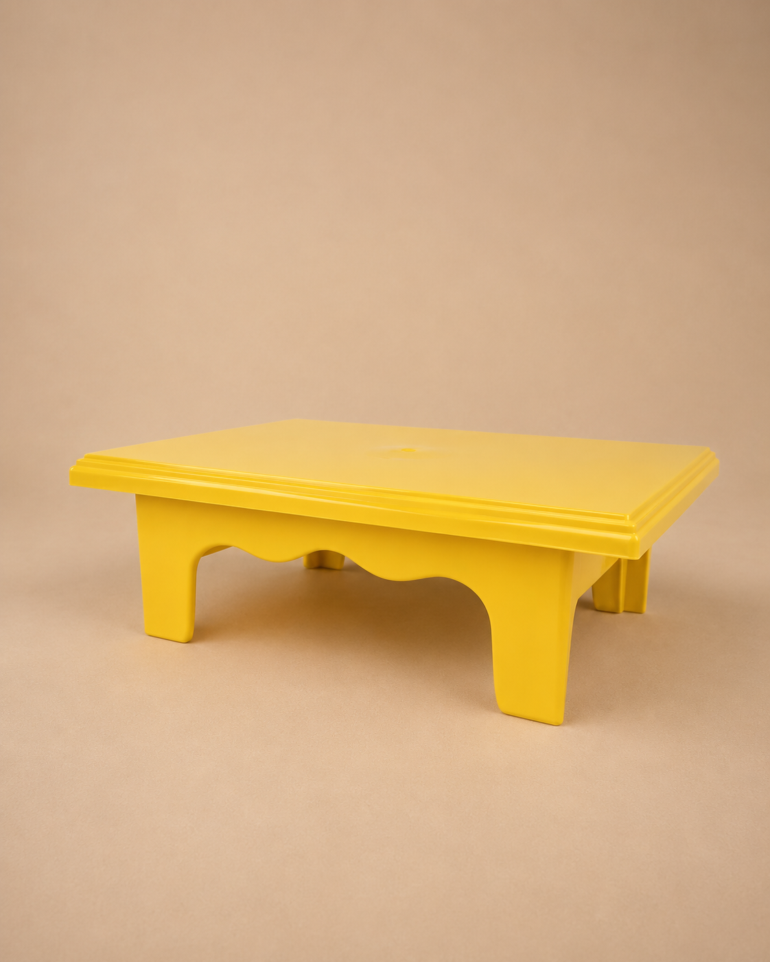 Yellow Square Food Display Riser for Hire